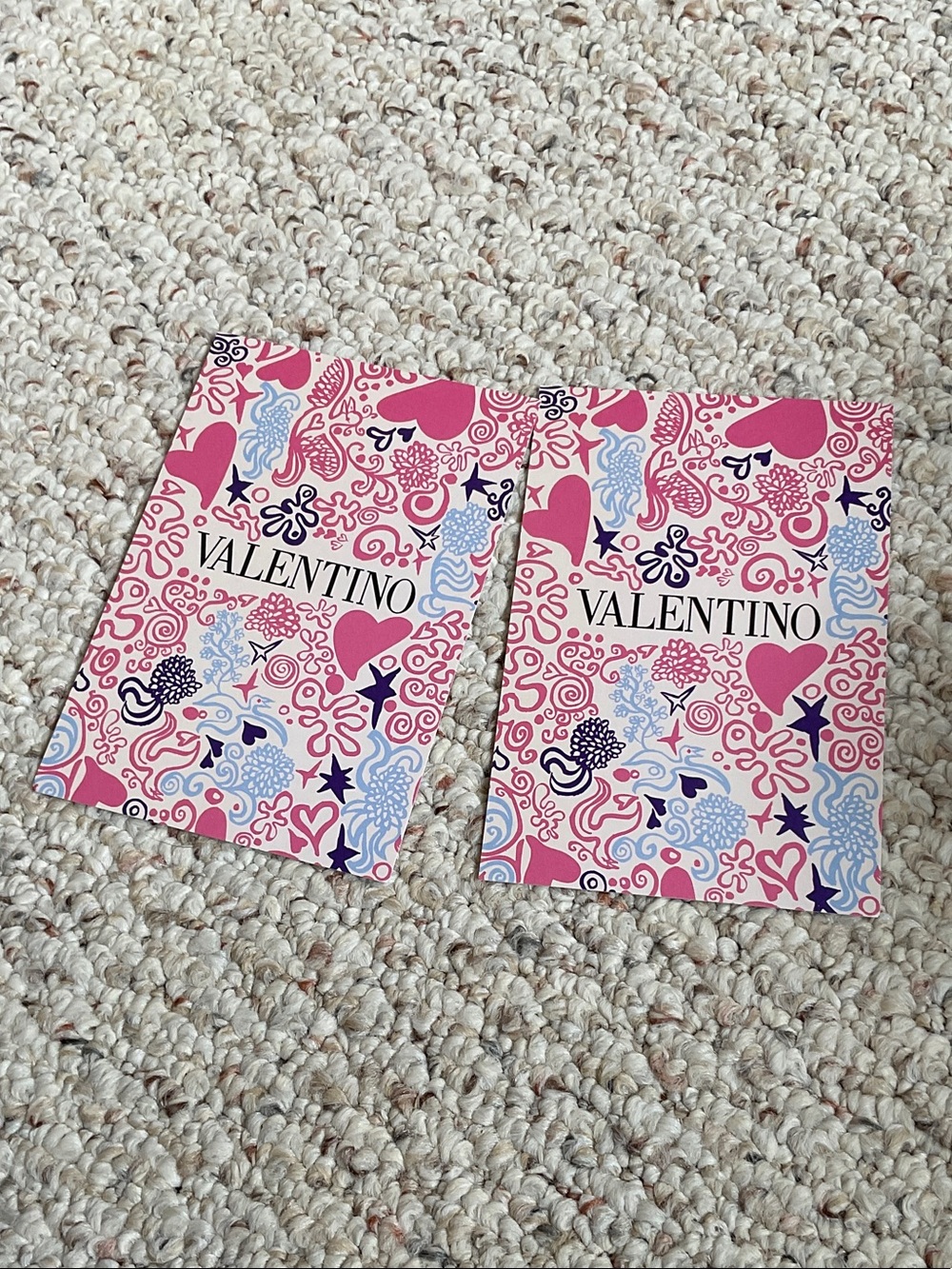 Valentino Pink Multicolor Patterned Card post card April 2026 macys flower show